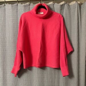Old Navy Vibrant Pink Knit Turtleneck sweater
